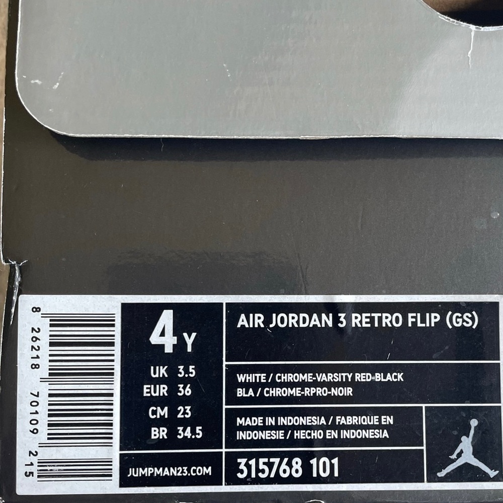 Air Jordan 3 Retro Flip 4Y NWB - Picture 7 of 9